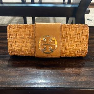 Tory Burch Rattan clutch